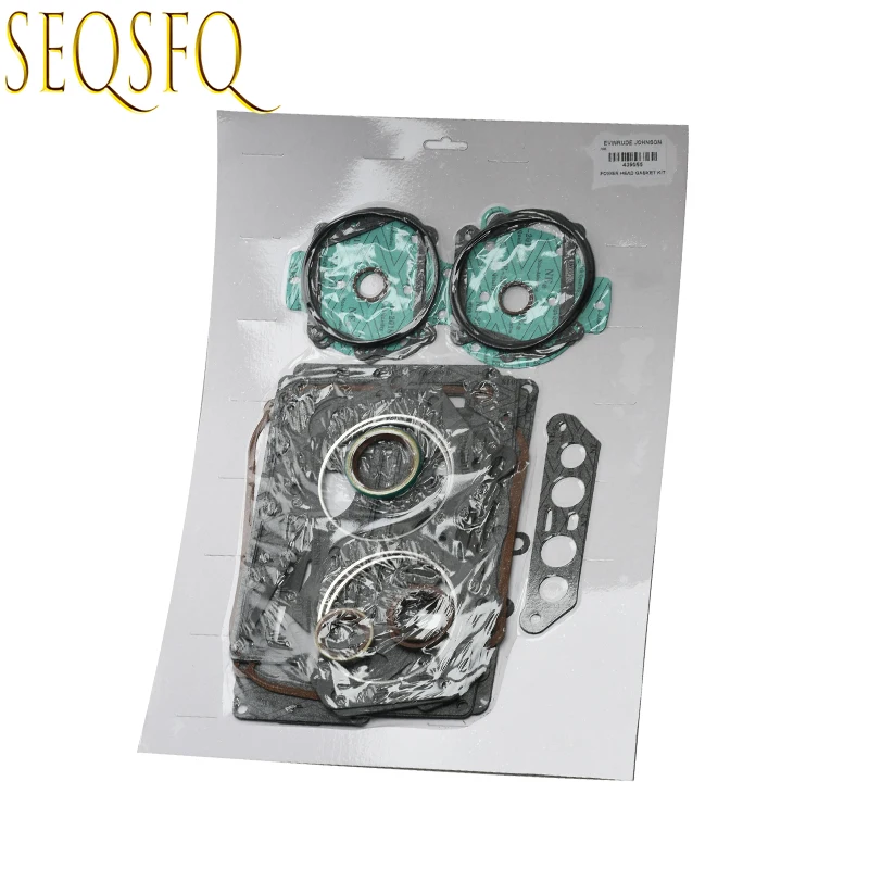 439085 LOH MOTOR 777398 Tesnenie Power Head Powerhead Set pre Evinrude Johnson OMC BRP V4 90HP 115HP 389556 391300 18-4303-1