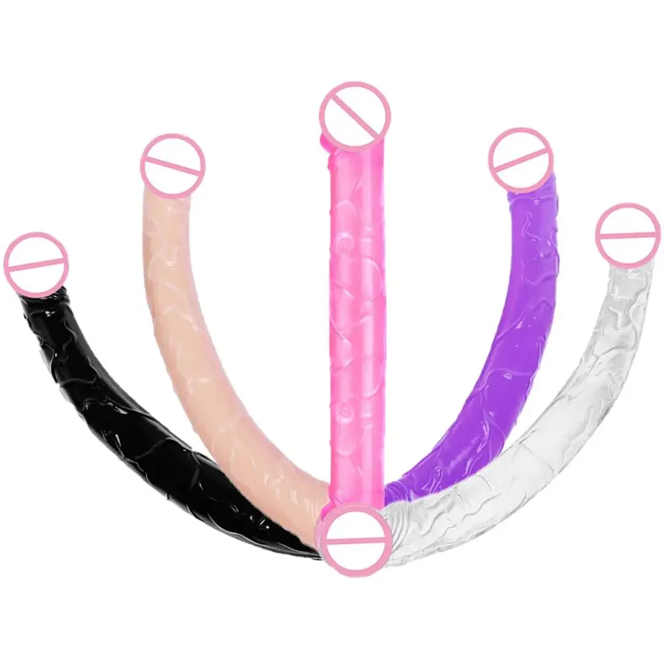 44 cm dlhé dvojité dildo pre ženy realistické dildo ženské masturbátorské sexuálne hračky pre ženy lesbické penis masturbácie hračky