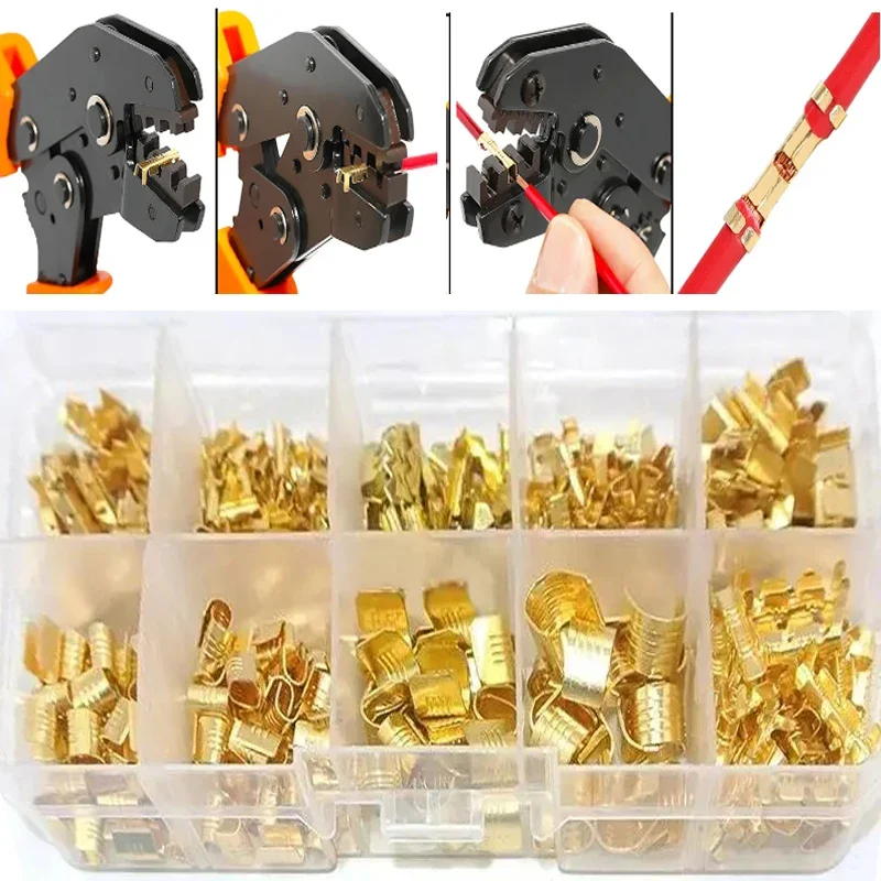 445ks 0,5-10mm2 U s medeným drôtom v tvare Crimps Terminál pre studena