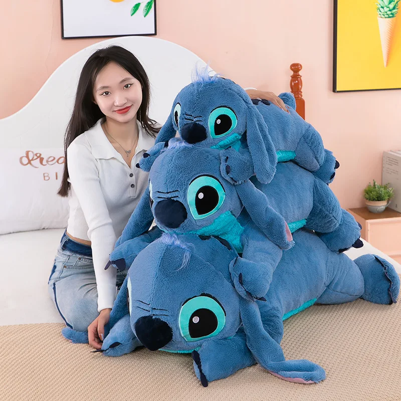 45-100 cm veľkú veľkosť Kawaii Disney Lilo a Stitch Fľandené zvieratá Veľký plyšový hračkár