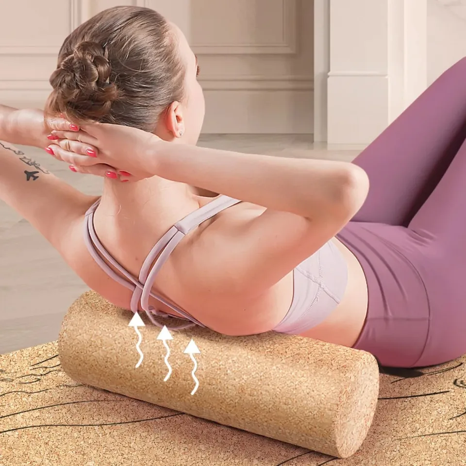 45/30/26 cm Cork Yoga Post Pilates Eva Foam Roller Solid Pilát Masáž valca svalové fitness telocvične Pilates Športové jogové doplnky