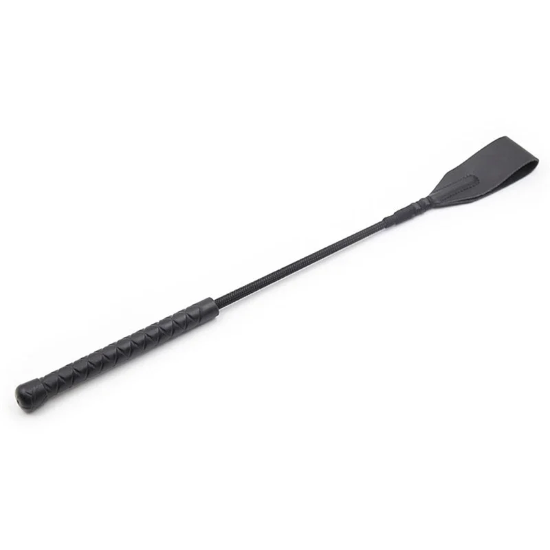 45,5 cm Nový PU Leather Flog Paddle Paddle Horse Whip Beat Submissive na výcvik koní