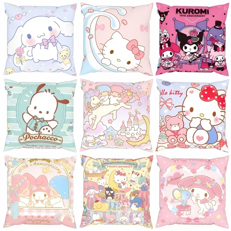 45 cm Hello Kitty Kuromi melódiu anime roztomilý karikatúra vankúš Domov pohovka vankúš vankúš vankúš na vankúš