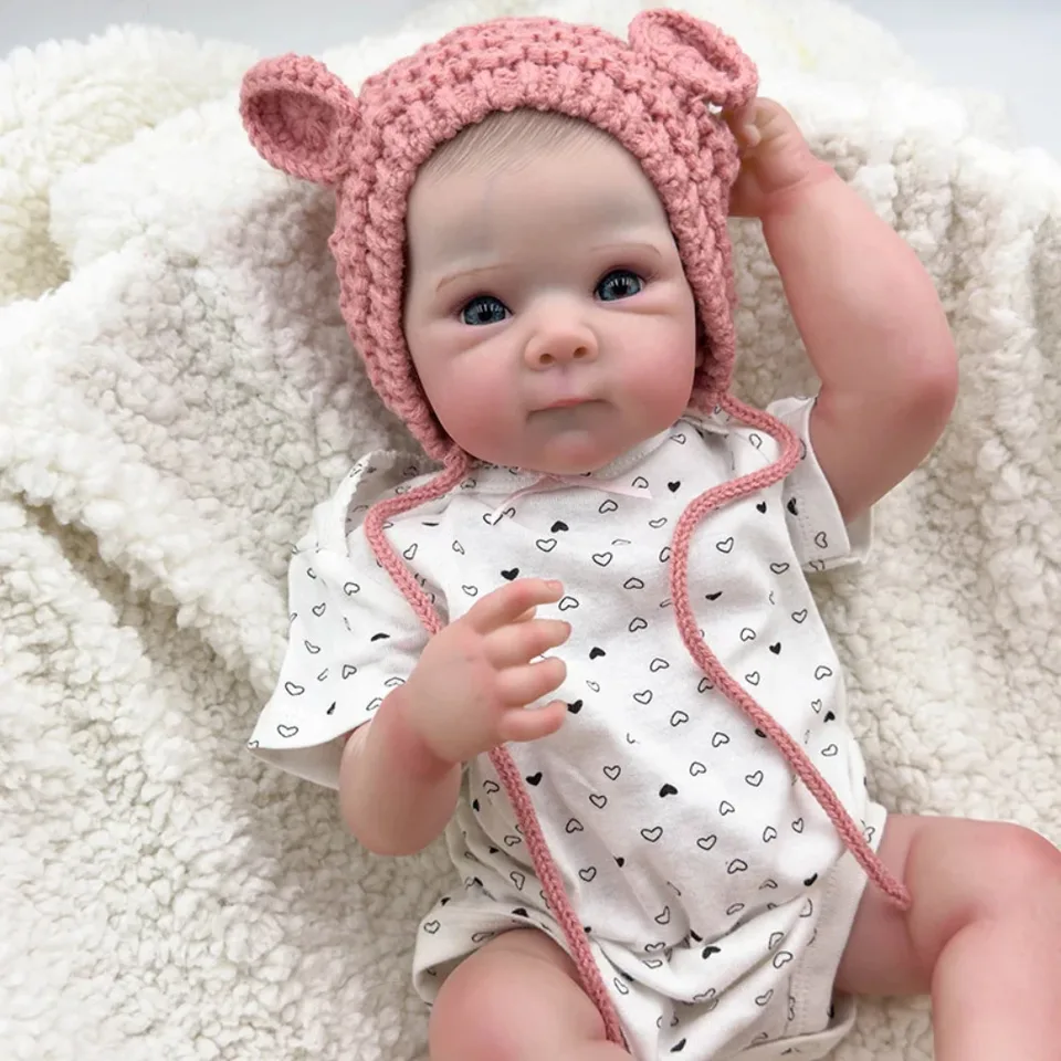 45 cm plné vinylové telo znovuzrodená bábika Bettie Livele novorodenca viacerých vrstiev maľba 3D pokožka Muñecas Bebe Reborn nina