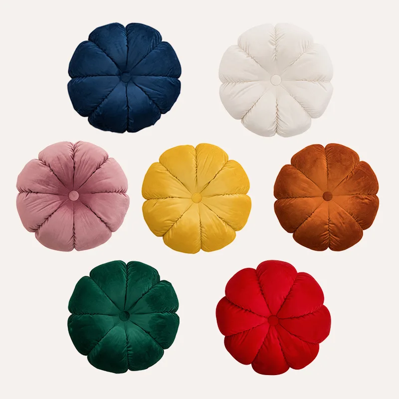 45 cm vankúš na vankúš Dutch Velvet Pumpkin vankúšik Mastá farba ručne vyrábaná vankúša kancelárska stolička Domáca textil