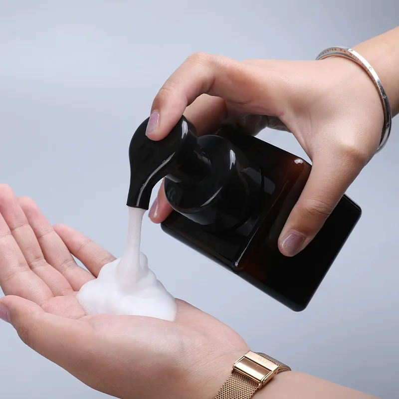 450 ml push-typu Fotova fľaša Mousse Foaming Fľaša ručný mydlový penový penový penový fľašový šampón fľaša sprchový gél fľaša