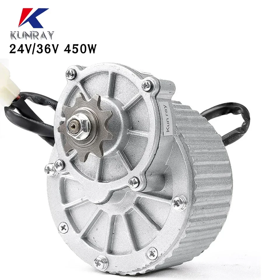 450 W 24V/36V My1018 DC Gear Brushed Motor Electric Bicycle Ebike Biched DC Motor E Scooter Motor Elektrické časti bicyklov