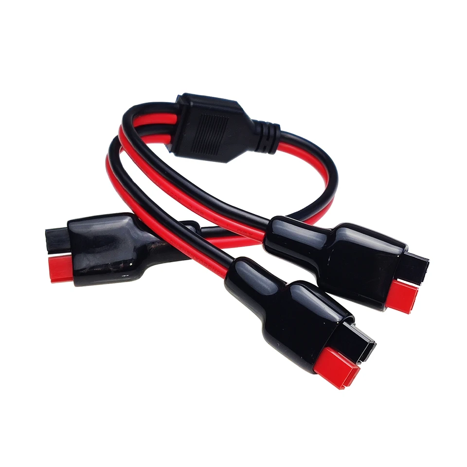 45A Solárne panelové konektory y Splitter Adapter Cable 14awg High -Power Pole Port Zátka pre elektrickú stanicu kompatibilná s Jackery