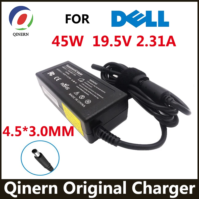 45W 19,5V 2.31a 4,5*3,0 mm nabíjačka adaptéra laptop pre Dell Inspiron XPS13 9343 9350 9365 9360 XPS12 LA45NM140 VOSTRO5370 13 5000