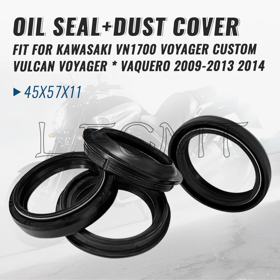 45x57x11 45 * 57 Predné vidlice Oil Dust TEAS Fit Fit pre Kawasaki VN1700 VN 1700 Voyager Custom Vulcan Voyager * Vaquero 2009-2013 2014