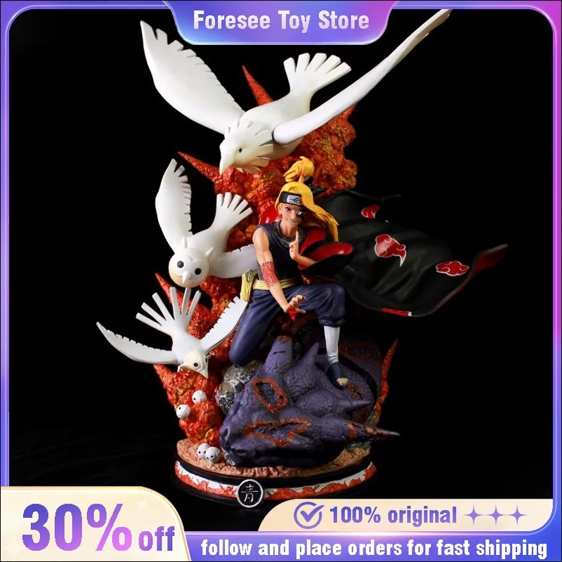 46 cm Akatsuki Deidara Naruto Animation Periférne zariadenia PVC Model veľké sochy Ozdoby Zbierka Cool Craft Toy pre deti