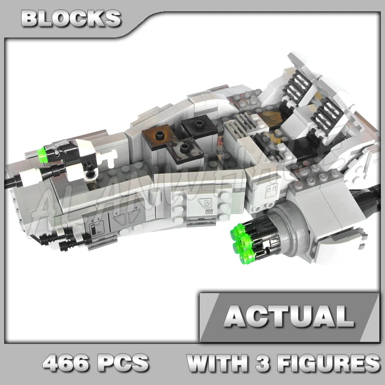 466ks vesmírny plán prvého poriadku Sneh Speeder Skryté kolesá Trooper 10576 BUDOVANÉ BLOKY KOMPATIBAL s modelom