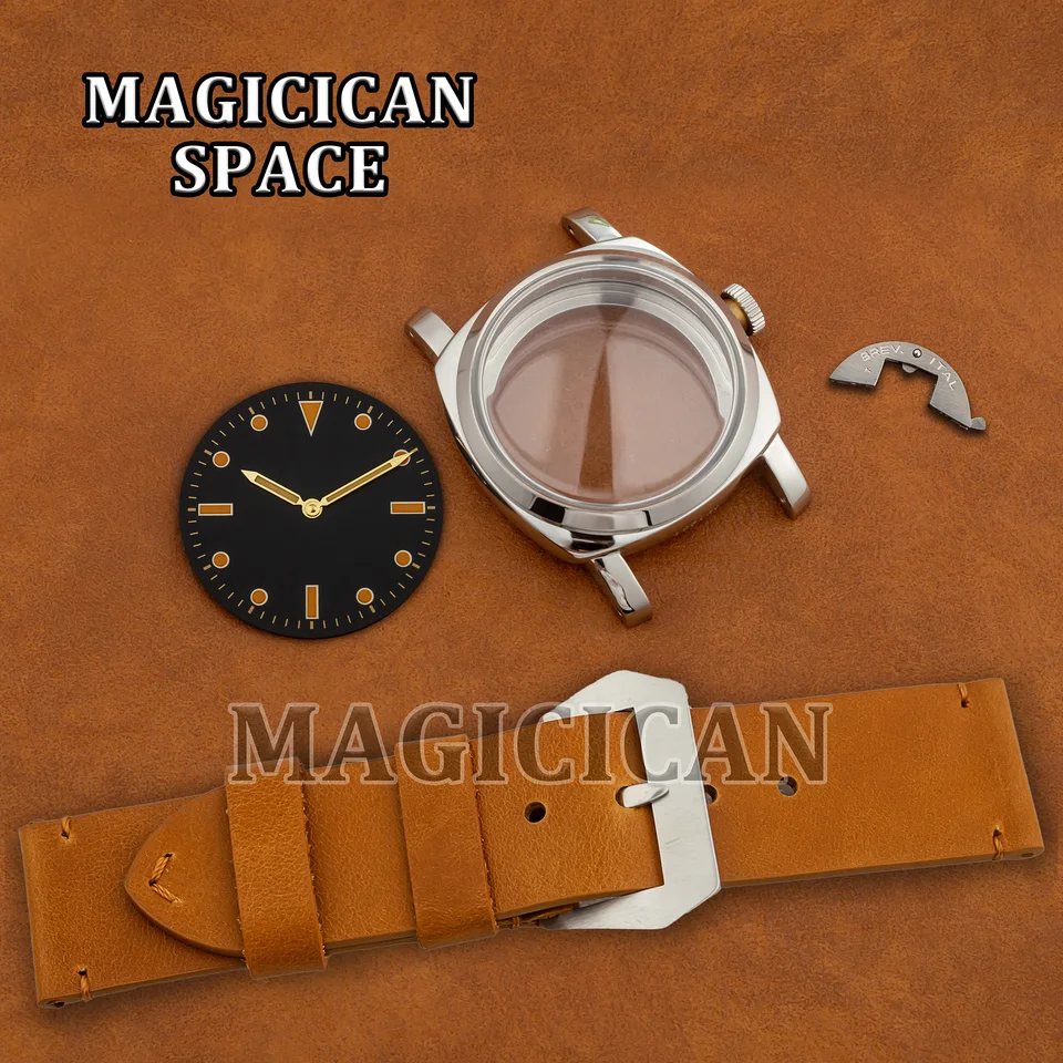 47 mm hodinky pre PAM 6152 hodinky odolné voči vode so zafírovým skleneným puzdrom Fit ETA 6497/6498/ST3600 Pohybové hodinky Príslušenstvo