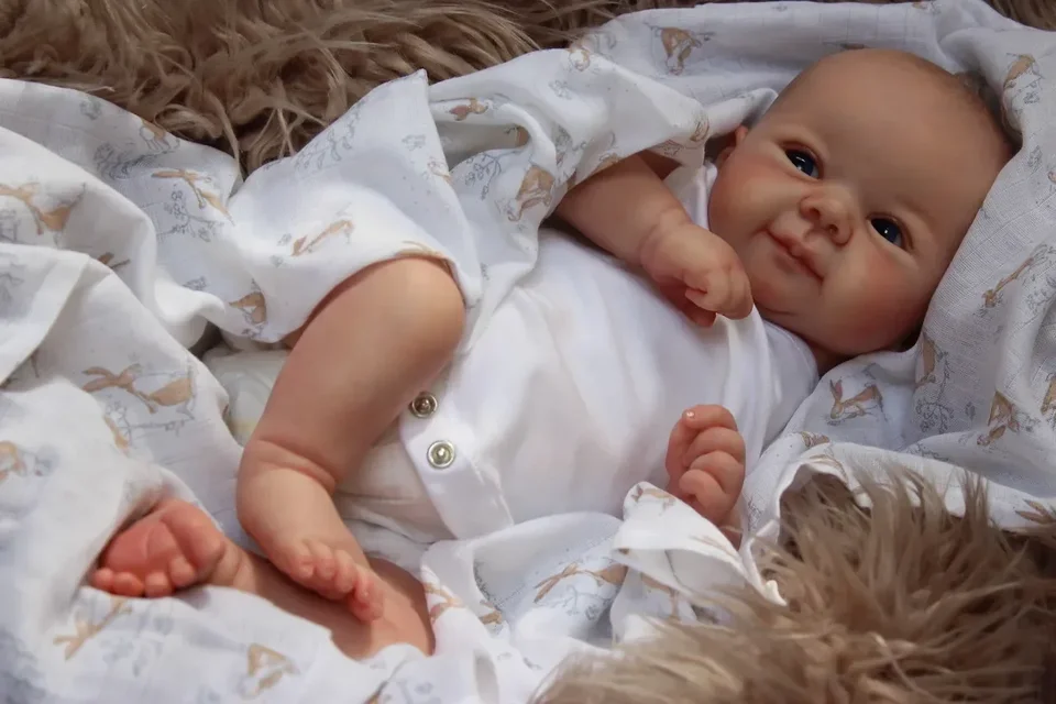 48 cm Juliette Reborn Baby Dolls Mäkké handrium tela sladká tvár živý skutočný dotyk 3D pokožka Viac vrstiev s ručne maľovanými vlasmi