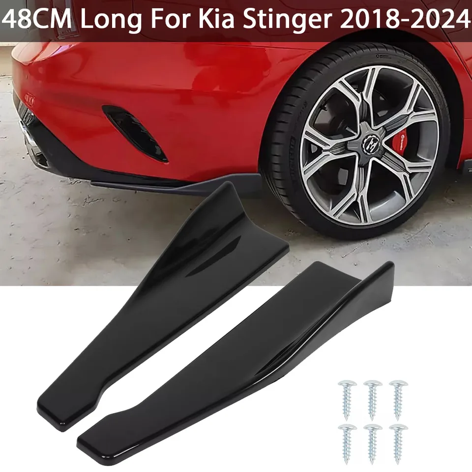 48 cm Zadné nárazníky Splitter SPLITTER / SIGHT SIGHT Súprava Universal pre KIA Stinger 2018-2024