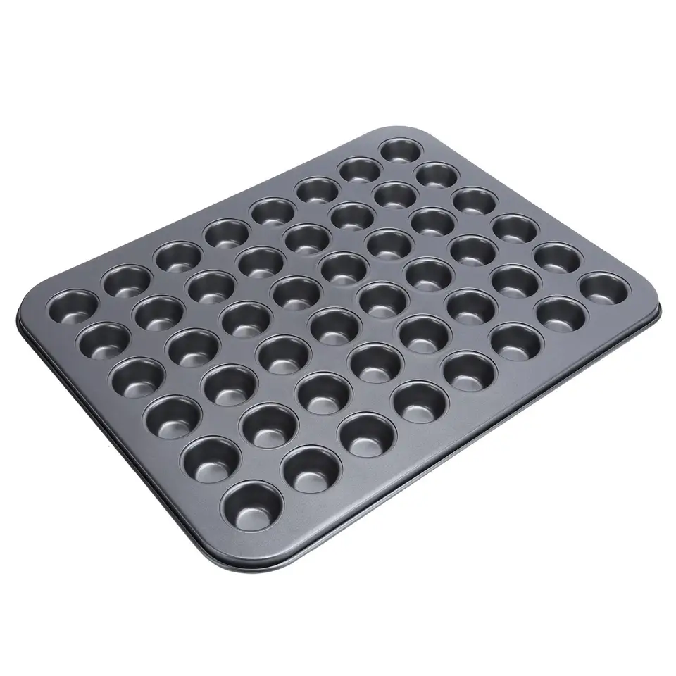 48-cup nelepivé mini okrúhle koláčiky-pečenie Fors podnos pre kuchynské príslušenstvo pre pečivo