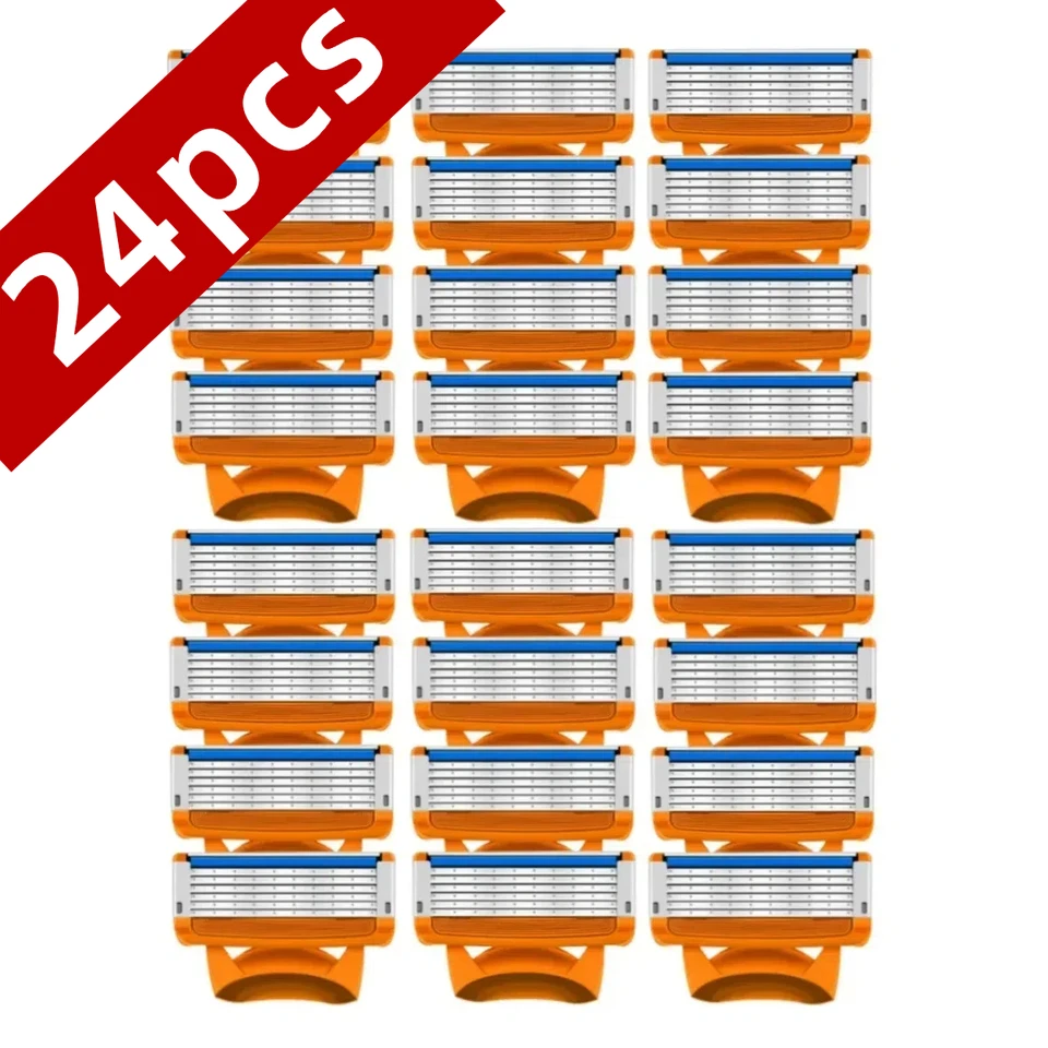 48 v 1 mužov Fusion Razor Razor 5-vrstvové mužské žiletky Fusion Pro Power Horen holiaci strojček Mužský tvár brada Vlasy Lopy Nahradenie