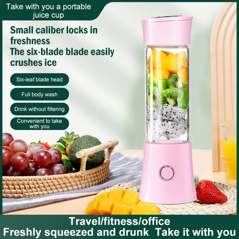 480 ml prenosné nabíjanie USB nabíjanie ovocného kokte