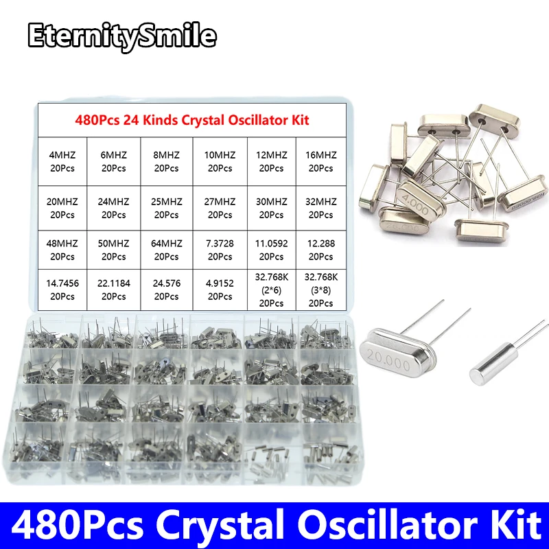 480ks/ box HC-49S 24 KRYPAL CRYSTAL oscilátor ELEKTRONICKÁ KITNÁTORA Keramický kremeň Dip 6MHz 8MHz 10MHz 12MHz 16MHz 32,768k