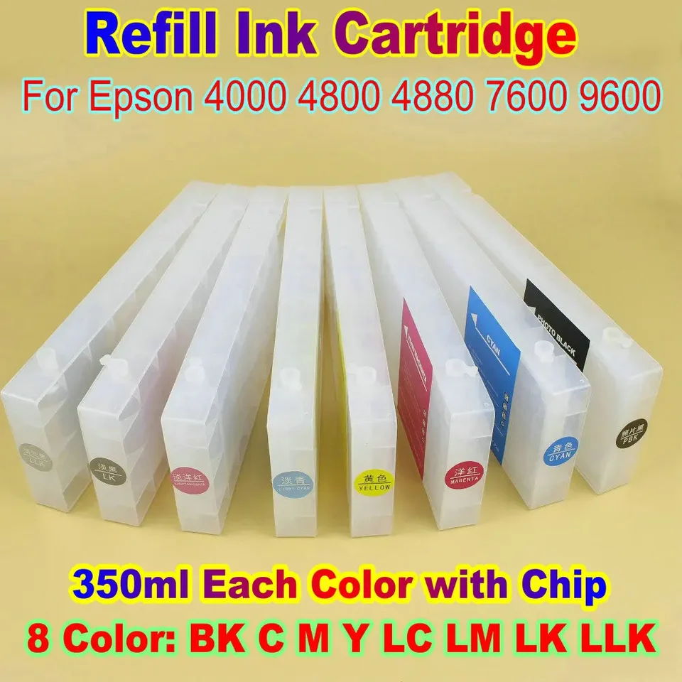 4880 4800 4000 7600 Tlačová atramentová kazeta pre náplň Epson Ink Reill