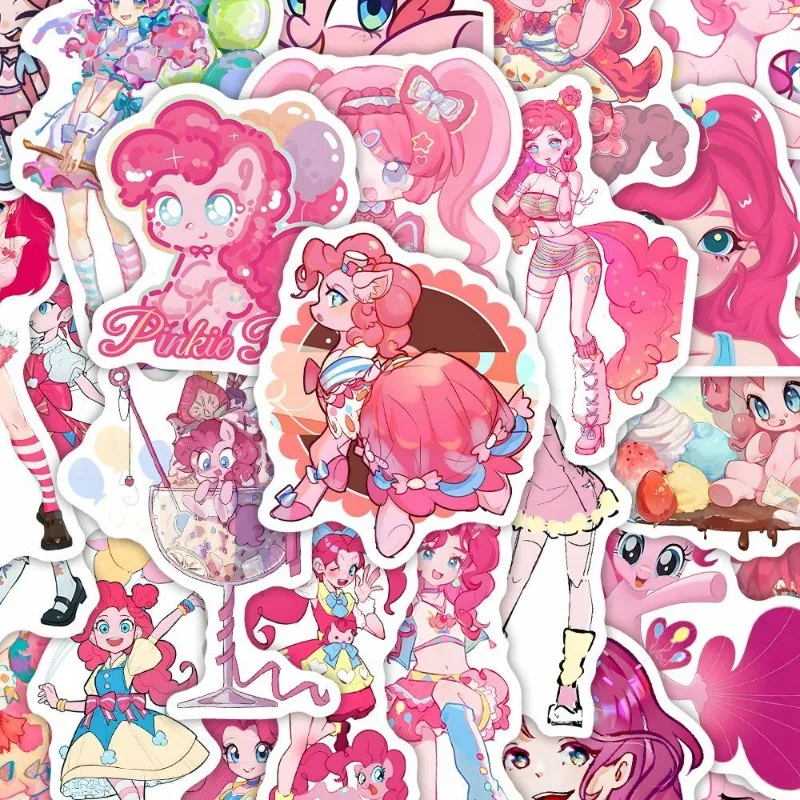 48ks anime karikatúra My Little Pony Pinkie Pie Sticker Notebook Puzdro Puzdro pre počítač chladničku Cup Guitar Sticker Veľkoobchod
