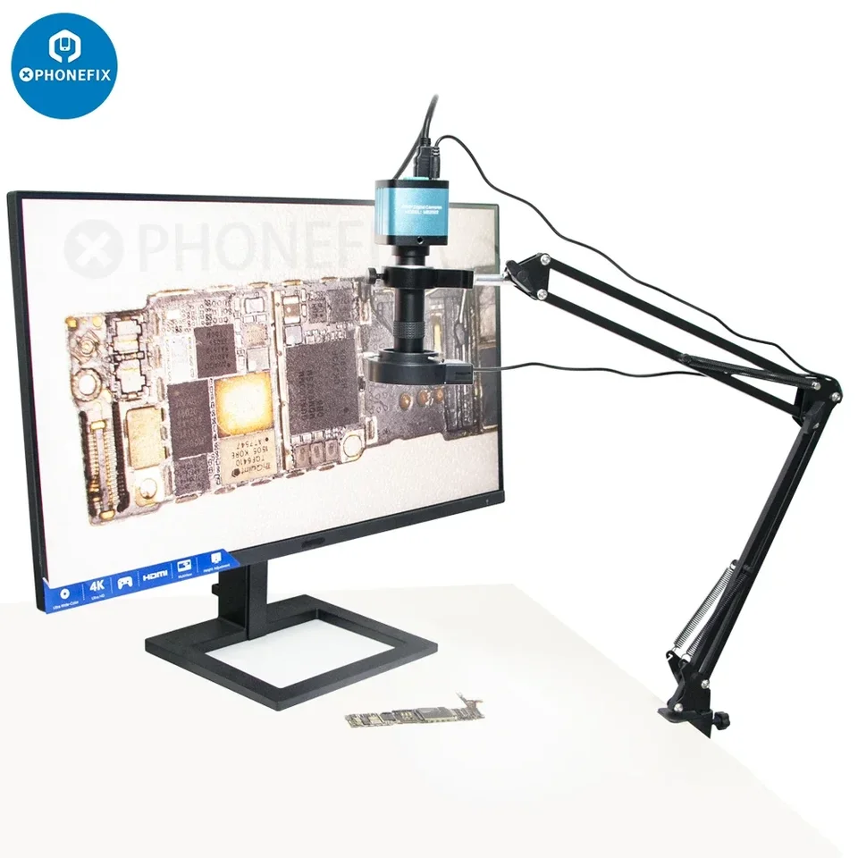 48MP 1080p Plné HD Priemyselné digitálne mikroskopové fotoaparáty Set USB Output 130x Zoom Heroad Conlyver Stock pre spájkovanie DPS