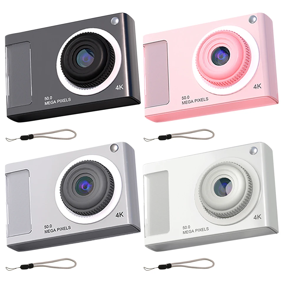 48MP HD KIDY CAMERA 2.4IN IPS Displej 16x Videokamera Zoom Anti-Shak 4K Vlogging Camera s výplňou pre deti dospievajúcich študentov