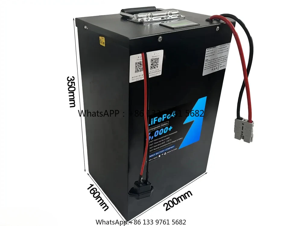 48V 50AH LIFEPO4 s nabíjačkou 30A 50A 80A 100A 120A LITHIUM FOFOSFATOVÁ BATKÁRA PRE BIKLE RV Tricycle Motocykel Motocykle