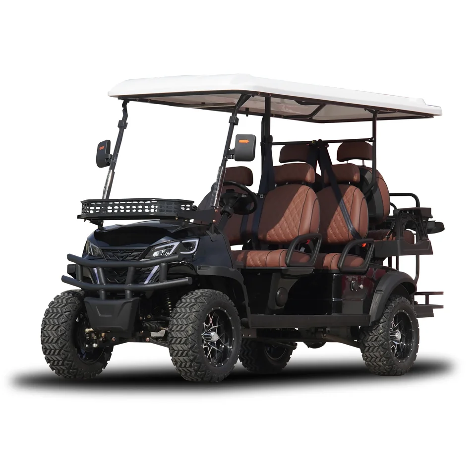 48V lítiová batéria Elektrický klub Club Elektrický terén 6-miestny golfový košík Mobilita Scooter Go Carts Electric Motorbike Dospelá