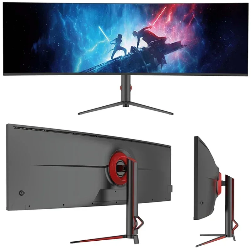 49 palcov 5K Monitor 144 Hz ultra široký 32: 9 Zakrivený stolný počítač IPS Lift Desktop L S rybou obrazovkou 40 palcov