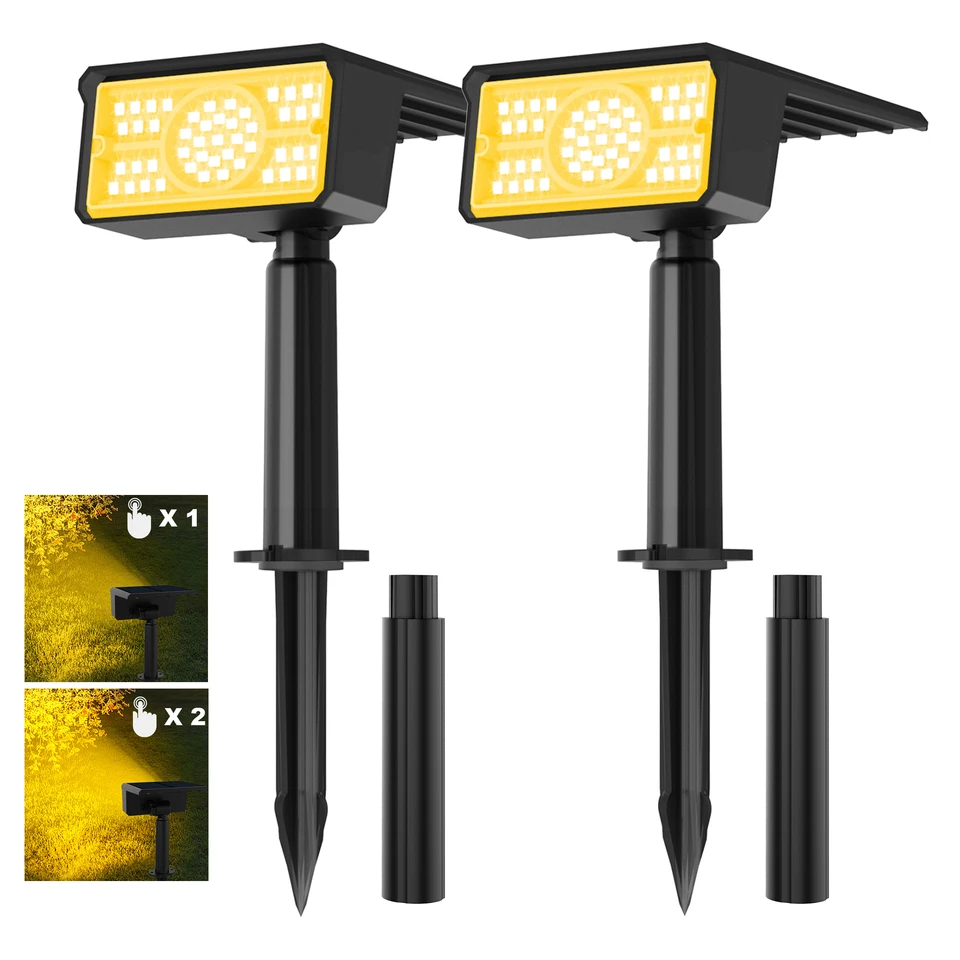 49Leds 1pc solárne napájacie svetlo 3000K/6000K Solar Garden Light Outdoor IP65 Solárna lampa Solárne svetlo Svetlo Svetlo