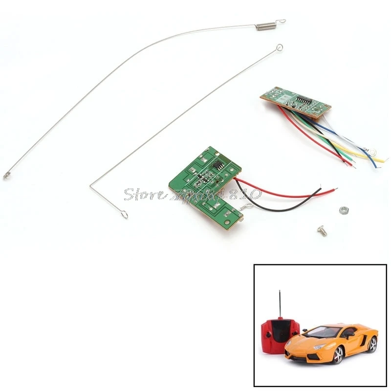4ch diaľkové ovládanie 27 MHz Circuit doska PCB vysielač prijíma hračky antény Whosale & Dropship