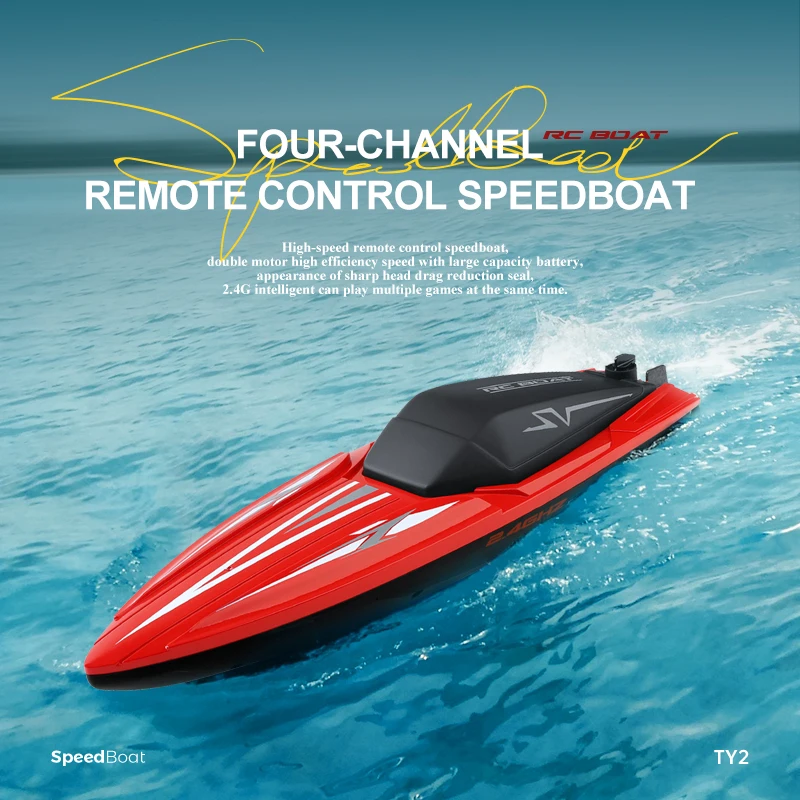 4ch RC čln vysokorýchlostný diaľkový ovládací čln Speedboat Kids Hračka s dvom