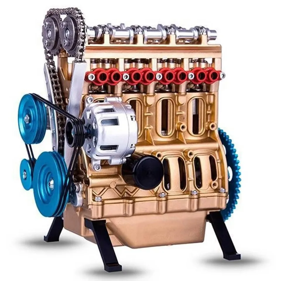 4Cylinder CAR MOTOR MODLAD MOTODY MOTOR MOTOR MOTOR MOTOR MOTOR DECHODNÁ KRIVELÁRA SIMULÁCIA MOTOR DIY motor