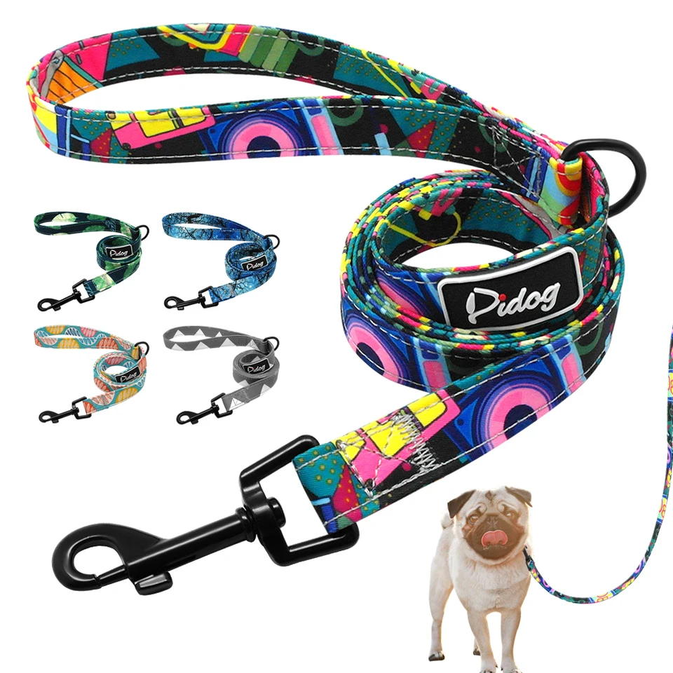 4ft módny vzor psa vodítko potlačené nylonové vodítko pre domáce zviera pre malé stredné psy Soft Pet Walking Leashes Chihuahua pitbull