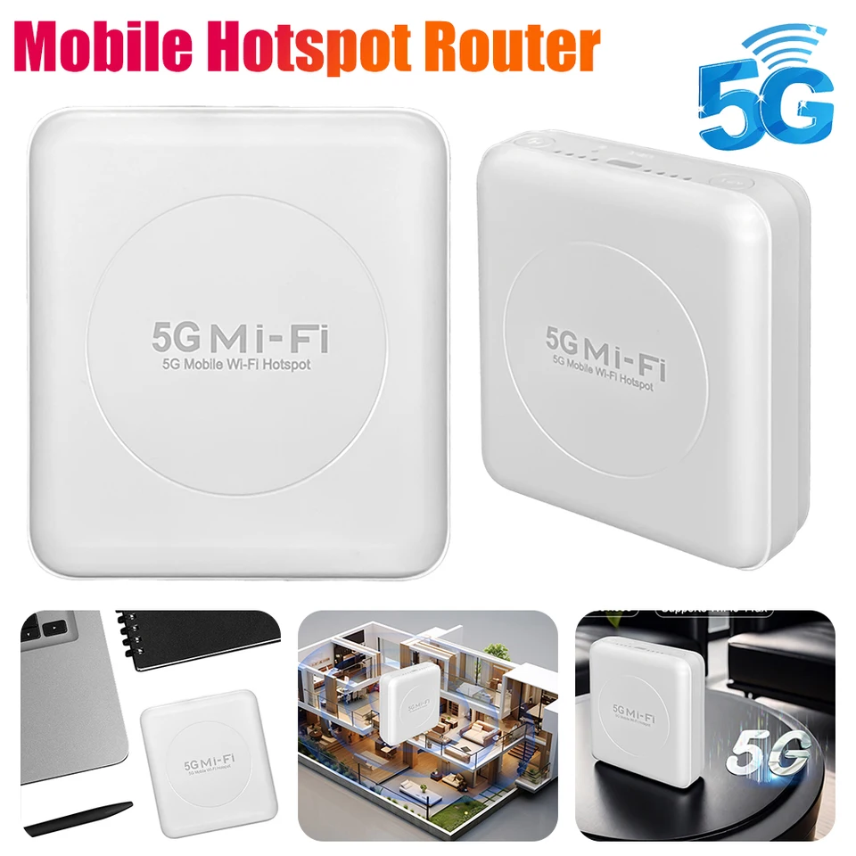 4G 5G WiFi 6 Mobile Hotspot Router Support 10 Používateľov s slotom SIM Wireless Hotspot Router Prenosné zariadenie WiFi na cestovanie