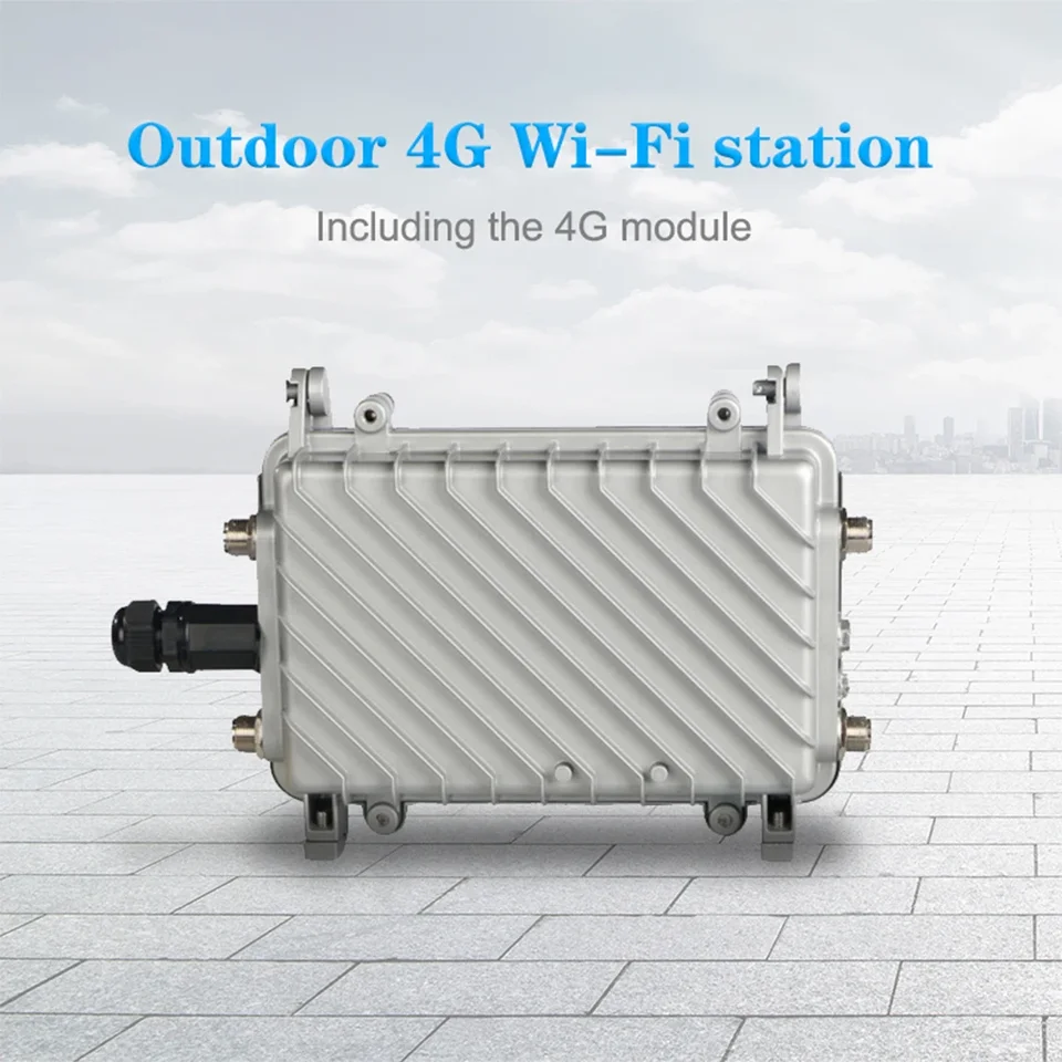 4G SIM karta WotoProof Wireless Wireless Router Vysokorýchlostné vonkajšie vonkajšie 4G LTE Wireless AP WiFi Router Poe WiFi CPE 24V Poe Outdoor WiFi