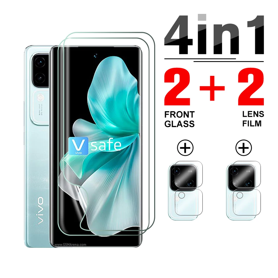 4in1 Full Cover Hydrogel Film pre Vivo V30 Pro 2024 High Definition Camera Glass Glass Vivov30pro 30Pro V 30 6,78 palca Soft Film