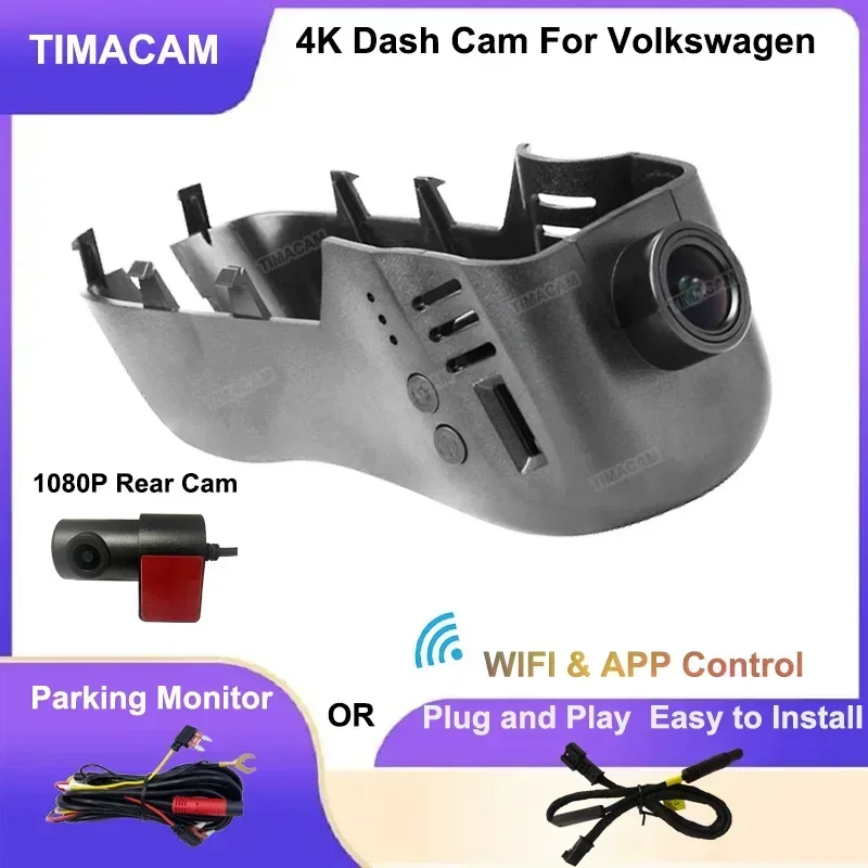 4K 2160p vyhradená dashová kamera zadná kamera DVR Video rekordér pre Volkswagen VW Touareg 2011 2012 2013 2014 2015 2016 2016 2017 2018