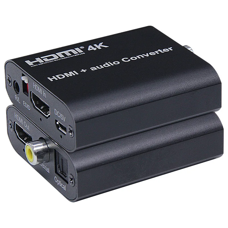 4K 30Hz HDMI Audio extraktor Splitter HDMI na HDMI+Toslink+Coaxiálny+stereofónny zvukový prevodník pre PS4 Xbox DVD HDTV