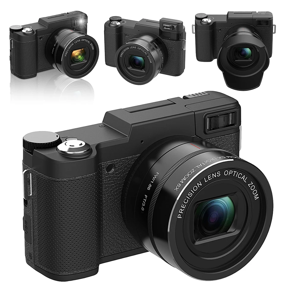 4K 48MP digitálny fotoaparát fotoaparát 5x optický zoom a 8x digitálna zoom videokamera 3,0 palca obrazovky IPS pre dospievajúcich pre začiatočníkov dospelých