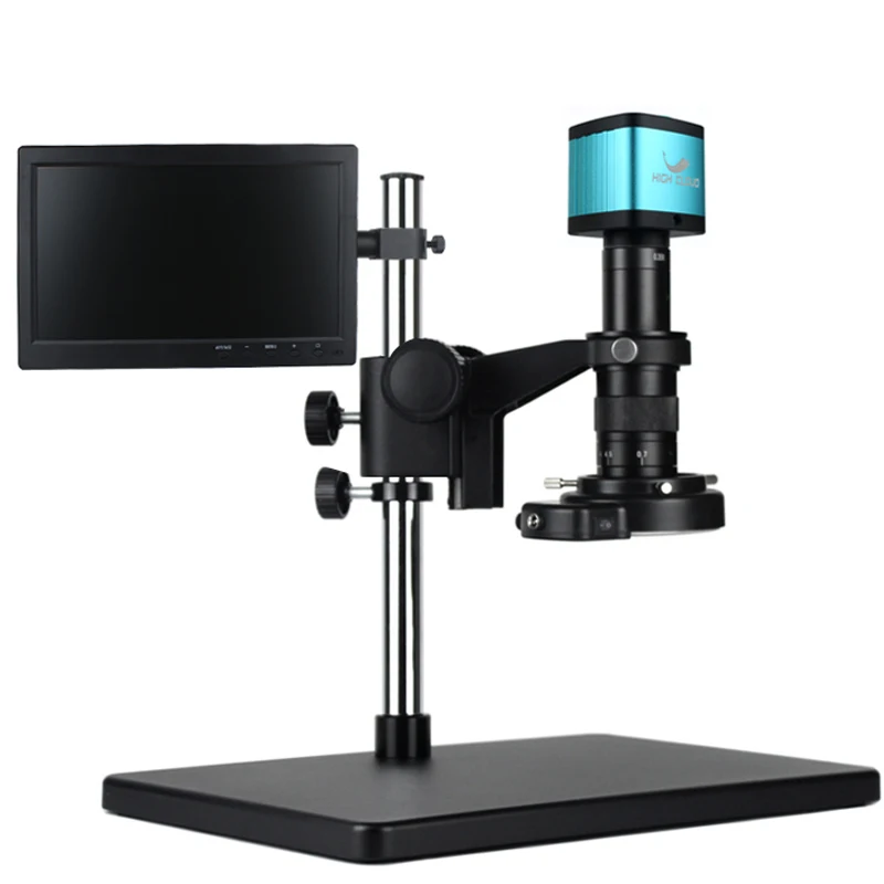 4K 48MP HDMI USB Digital Video Microscope Camera 120x 180x 300x Zoom C-Mount Objektív pre detekciu PCB čipov PCB v profesionálnom telefóne