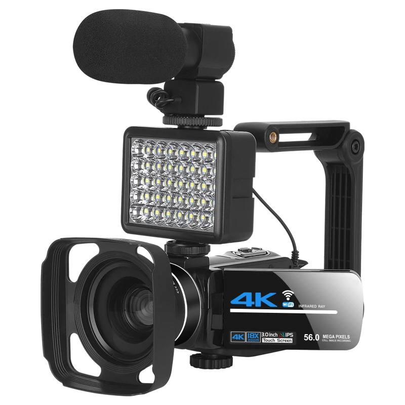 4K 56MP kamery pre fotografiu kamerky YouTube WiFi Webcam 18x Digital Zoom IR Night Vision Video Daily Recorder