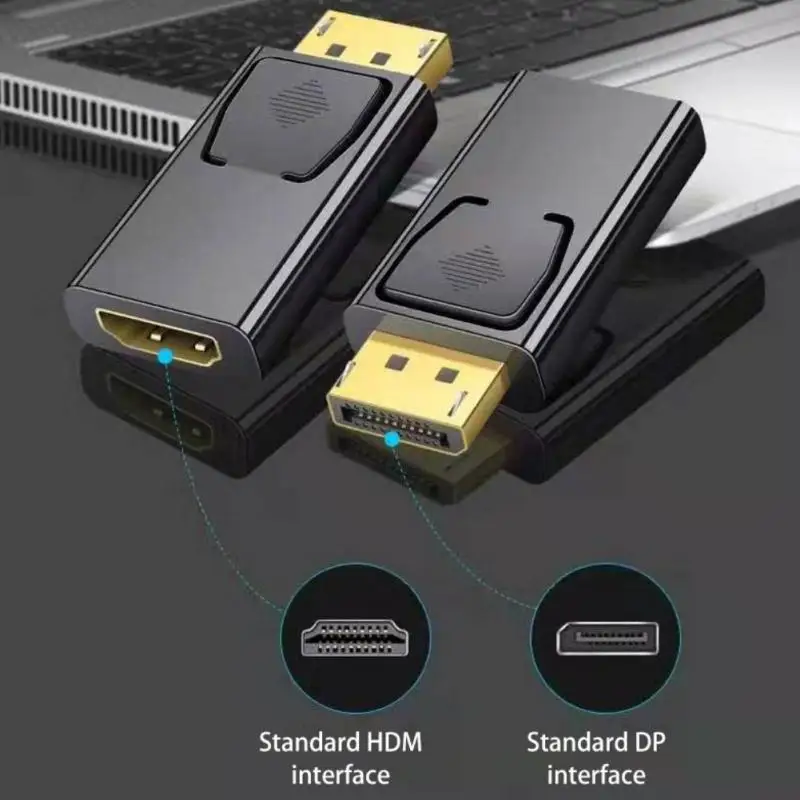 4K 60 Hz zobrazovací port pre adaptér HDMI Muž pre ženskú DP pre HDMI kompatibilný prevodník Video zvukový kábel pre projektor prenosu PC TV LAPTOP