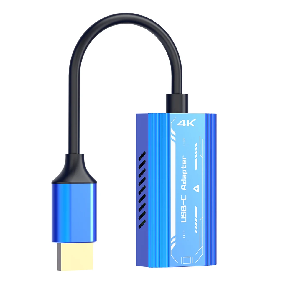 4K@60Hz HDMI kompatibilný s prevodníkom typu C DC 5V Hliníková zliatina pre poháre XREAL/ROKID AIR AR pre spínač/parné paluby/ROG spojenec