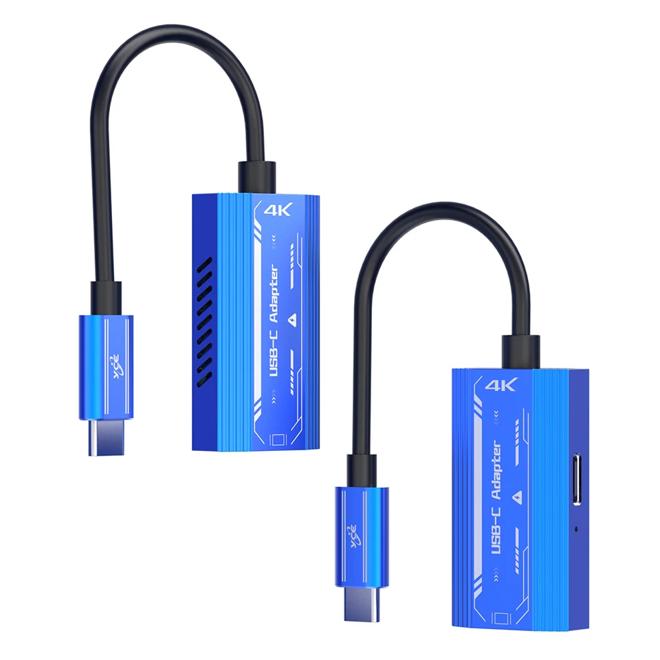 4K 60Hz USB-C až typ C/F adaptér PD3.0 pre iPhone 15/Huawei Mate 60/Pura70 pre Samsung S22/S23 pre spínač/parný palubný spínač/ROG Ally