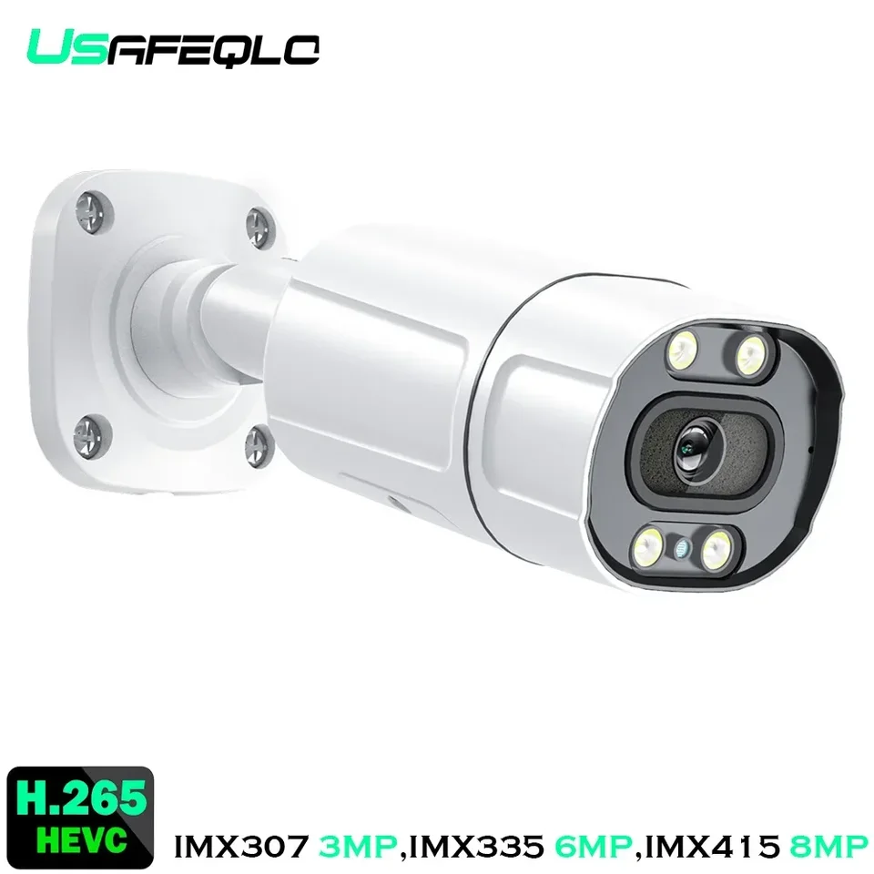 4K 8MP IMX415 POE IP fotoaparát kovové dvojité svetlo Vstavané mikrofón Plná farba IR vnútorný vonkajší pohyb detekcia Xmeye Pro App
