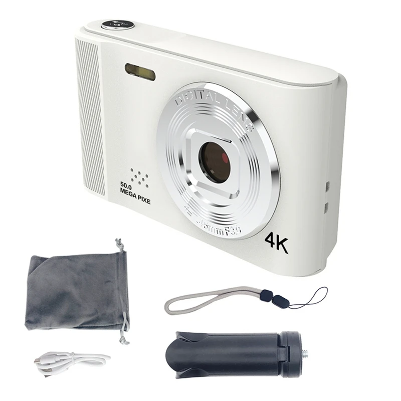 4K Camera Student Digital Ultra-tenký anti-posypaný inteligentný zoom prenosný retro kamera pre retro