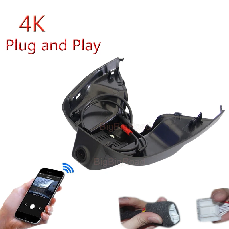 4K Full HD 2160p pre Ford Focus High Version 2018 2019 2020 2021 Car WiFi DVR Video Recorder Dash Camera širokouhla Dashcam