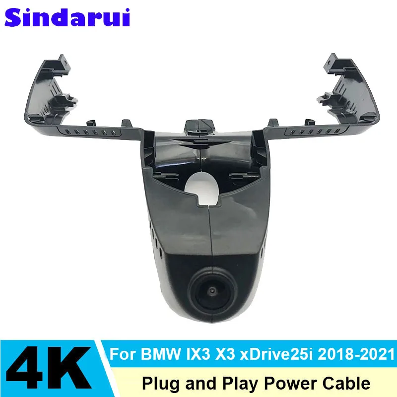 4K HD 2160p zástrčka a prehrávanie WiFi CAR DVR Video Recorder Dual Lens Dashcam pre BMW IX3 pre BMW X3 G01 XDRIVE25I 30I M 2018 až 2021